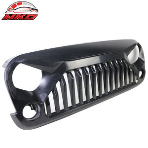 Rejilla Frontal de Alta Calidad Compatible con Jeep Wrangler JK JKU 07-18, Estilo V2 Topfire Monster Fury, Accesorios Exteriores de Polipropileno - Product Image 4