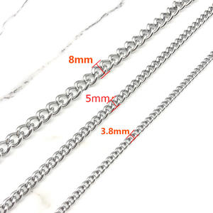 Stainless Steel Gold Plated <strong>Button</strong> <strong>Chain</strong> Side Extended Jewelry DIY for Necklace Making Multi-Specifications Optional Spot - Product Image 5