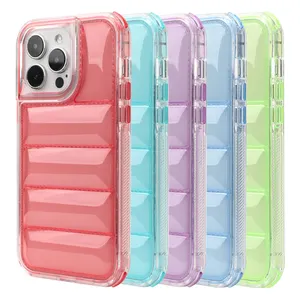 SOMOSTEL Roll Out Soft Touch Cover Phone Case Colorful Fundas Para Celulares for iphone 14 15 Pro Max