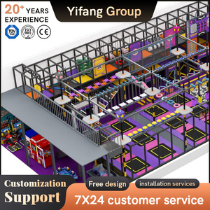 Parque Infantil <span class=keywords><strong>Comercial</strong></span> Interior Personalizado, Castillo Inflable, Parque de Trampolines para Centros Comerciales y Centros de Entretenimiento Familiar - Product Image 1