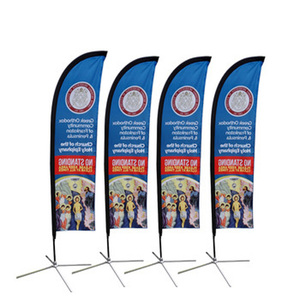 Drapeau de plage en forme de larme, bannière volante, vente en cours, <span class=keywords><strong>maison</strong></span> ouverte, lavage de voiture, drapeau personnalisé imprimé avec une base à pointe - Product Image 6