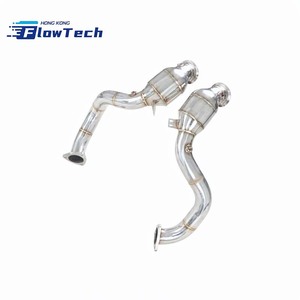 Kit de Downpipe à Haut Débit en Acier Inoxydable T304 pour Aston Martin DB11 4.0T V8 M177 – Échappement Performance à Fixation Directe 2017-2024 - Product Image 6