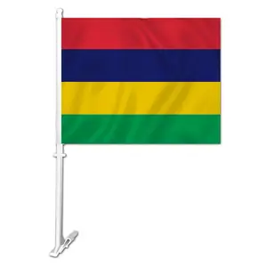 Meilleur prix Livraison rapide Drapeau de voiture de Maurice Tous les pays Drapeaux