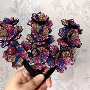 Pince pour queue de cheval à 3 fleurs, <span class=keywords><strong>Barrette</strong></span> en boule brillante, <span class=keywords><strong>cercle</strong></span> pour femme, épingle à <span class=keywords><strong>cheveux</strong></span>, banane, fournitures d'usine, haute qualité - Product Image 2