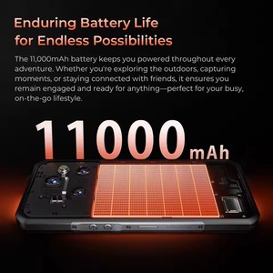 OUKITEL WP53 Pro โทรศัพท์มือถือสุดแกร่ง แบตเตอรี่ 11000mAh ลำโพง 128dB ระบบปฏิบัติการ Android มาตรฐานกันน้ำ IP68 IP69K แรม 48GB รอม 512GB ไฟฉายสำหรับตั้งแคมป์ - Product Image 5