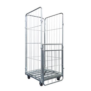 उच्च गुणवत्ता बाहरी कपड़े कवर धातु प्लेट जस्ता रोल कंटेनर रसद ट्राली के लिए कपड़े धोने या गोदाम - Product Image 3