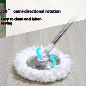 Easyclean quay lau với XÔ-360 ° Tự Vắt Đầu sợi nhỏ có thể giặt bằng máy & tay cầm tiện dụng - Product Image 3