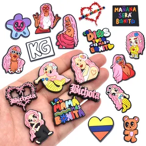 Pink <span class=keywords><strong>Karol</strong></span> <span class=keywords><strong>G</strong></span> Flag in Bulk <span class=keywords><strong>Live</strong></span> House <span class=keywords><strong>Karol</strong></span> <span class=keywords><strong>G</strong></span> Pink Hair Charms para zuecos - Product Image 1
