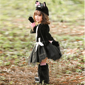 2025 nuovi stili di carnevale vestito da festa animale per bambini bambini ragazze <span class=keywords><strong>costume</strong></span> da <span class=keywords><strong>gatto</strong></span> - Product Image 4