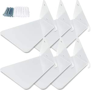 <span class=keywords><strong>Étagère</strong></span>s flottantes triangulaires invisibles, organisateurs de livres muraux - Product Image 3