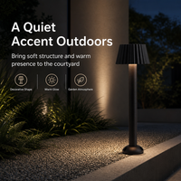 Lampe LED anti-UV pour jardin, lumière blanche chaude 3000K, éclairage paysager extérieur, LED 12W à économie d'énergie pour hôtel, jardin, allée