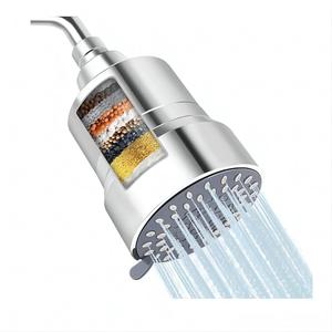 Pommeau de Douche à Trois Modes de Jet avec Filtre pour Eau Dure KDF-55, Sulfit de Calcium, Charbon <span class=keywords><strong>Actif</strong></span> pour une Peau et des Cheveux Améliorés - Product Image 1