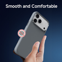 Étui de protection pour iPhone 17 Pro Max, design élégant, couleur unie, antichoc, PC de qualité supérieure