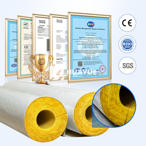 Isolation de tuyaux en laine de verre gainée ASJ pour tuyaux en cuivre, acier et <span class=keywords><strong>PVC</strong></span>, matériau d'isolation thermique - Product Image 4