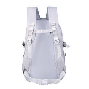 Oxford Cloth <b>Backpack</b> <b>Large</b> Capacity Adjustable Shoulders Travel Hiking School Bag Unisex Solid Color - Product Image 4