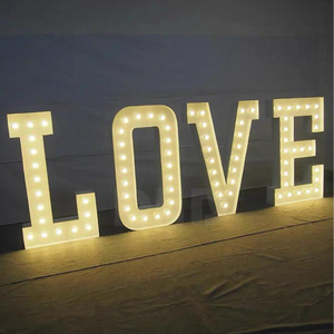 Lettere e Numeri in Acrilico con Luci LED per Matrimoni, Feste, Compleanni, Natale - Decorazione Personalizzabile per Aziende Pubblicitarie e Auto - Product Image 6