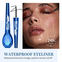 Eyeliner liquide noir imperméable et résistant à la transpiration, soyeux et non tachant, à séchage rapide, pour un look noir intense et durable