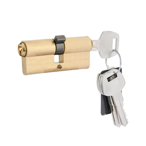 Cylindre de serrure de porte intérieure tout cuivre Classe A AB Clé en fer avec double face et double ouverture Caractéristiques antivol <span class=keywords><strong>cuivré</strong></span> - Product Image 2
