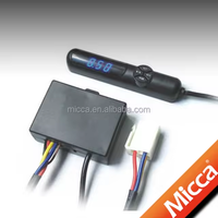 Universal 12V kinerja listrik Digital kontrol otomatis lampu tampilan LED pewaktu Turbo untuk Aksesori Mobil