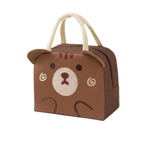 Refrigerador aislado portátil de tela Oxford, bolsa de almuerzo para niños con patrón de pingüino bonito con tarjetero para almacenamiento de alimentos para Picnic - Product Image 3