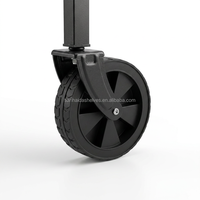Chariot pliable miniature en métal coloré à quatre roues avec système de verrouillage, capacité de 150 livres, pour la plage, les courses et les usages multiples