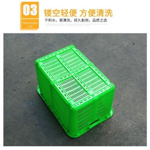 Plastic Crate 670x470x340mm <b>Stackable</b> Mesh Turnover Box For Garment And Vegetable Use Injection Molding Grade New Material - Product Image 4