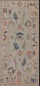 Handmade Wool <b>Carpet</b> Vegetable Dye Transitional Oushak Turkish <b>Runner</b> Rug Solid Color 4x9 Ft <b>for</b> Home Customizable <b>Hallway</b> - Product Image 2