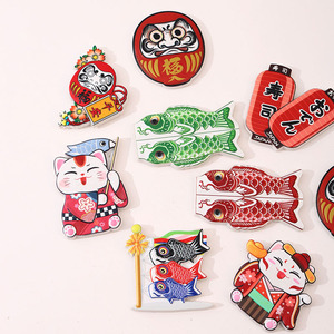 แม่เหล็กติดตู้เย็นของที่ระลึกจากญี่ปุ่น แมวกวัก ดารุมะ ซูชิ โคมไฟ + ชุด/สั่งทำ/ขายส่ง - Product Image 5