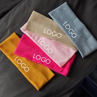 Bandeaux de sport élastiques personnalisés en nylon et coton, fins, antidérapants et respirants pour hommes et femmes, idéaux pour le yoga, le fitness et la course en extérieur