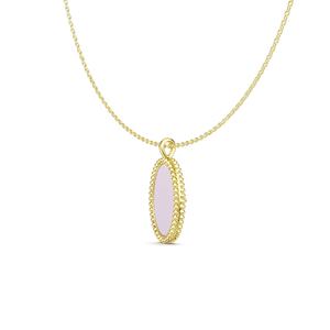 मूल डिजाइन 925 चांदी के छोटे जिरकॉन बीड अंडाकार आकार सिक्का सूर्य उत्तर स्टार प्राकृतिक सफेद शेल पेलेंट हार हार - Product Image 4