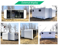 Cabine en acier Apple Eps, imperméable, design moderne, 20 pieds, cabine de couchage, maison préfabriquée Apple, bureau avec toilettes