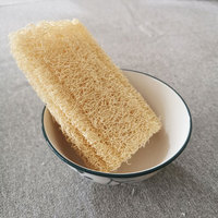 Éponge de bain cylindrique en loofah biodégradable personnalisée pour le nettoyage corporel, en gros