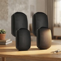 Système audio mural 2.0 canaux 20W-80W de 4/5/8 pouces avec télécommande pour usage commercial, home cinéma, fêtes et bureaux