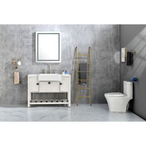 Miroir de salle de bain DB Smart Touch LED 36*28 Rectangle avec fonction de mémoire anti-buée à intensité variable et fonctionnalités intelligentes - Product Image 1