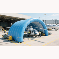 Tente gonflable résistante aux intempéries imperméable professionnelle de hangar d'avion pour l'entretien d'hélicoptère avec le logo fait sur commande