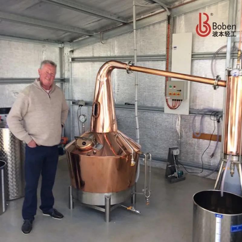 Boben Small Distillery For Whisky Copper Pot Still Whisky Distilling Machine Whiskey Still