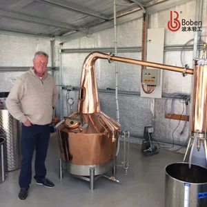 Viski bakır pot hala viski damıtma makinesi viski için Boben küçük distillery hala