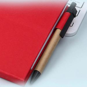 Customized Vertical Kraft Paper Spiral Notebook Mini Coil Sticky Notes Paper Loose <b>Leaf</b> Memo Pad Lined Notepad With Pen - Product Image 4