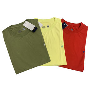 Camiseta de Moda Masculina al por Mayor, Camiseta de Algodón Puro con Logotipo de Caballo Pequeño, Cuello Redondo, Camiseta Casual de Verano para Hombre, Camiseta Bordada - Product Image 1