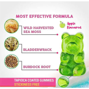 เยลลี่สาหร่ายทะเลสูตรเฉพาะสำหรับแบรนด์ส่วนตัว (OEM) ผสมสาหร่ายบลาดเดอร์แร็คและรากเบอร์ด็อค สำหรับต่อมไทรอยด์ ผิวสุขภาพดี ดีท็อกซ์ และลดน้ำหนัก - Product Image 3