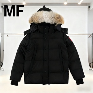Parka Invernale da Uomo in Stile Classico, Alta Qualità, Caldo, Antivento, con Vera Pelliccia di Coyote, Imbottito in Piuma <span class=keywords><strong>d</strong></span>'<span class=keywords><strong>Oca</strong></span> - Product Image 1