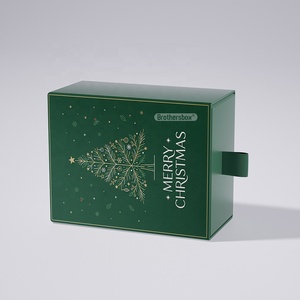 Boîte cadeau de Noël de luxe personnalisée pour thé, recyclable, faite à la main, avec tiroir coulissant et <span class=keywords><strong>insert</strong></span> - Product Image 4