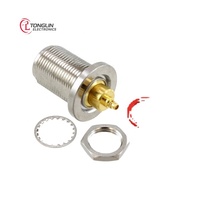 Service de kitage complet 242249 Connecteur coaxial Jack droit plaqué or Adaptateurs RF N MMCX 242-249 Montage sur panneau