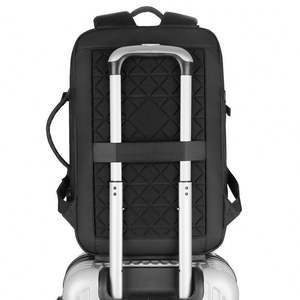 Waterproof PU Material Custom Stock <b>Big</b> Capacity Mochila 3 Ways Usage Usb Port Travel <b>Backpack</b> Polyester Unisex Oxford Zipper - Product Image 5