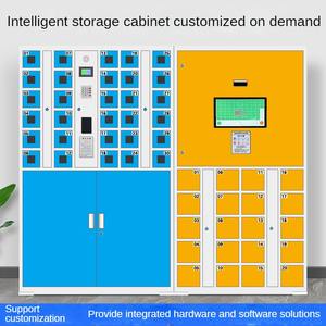Swipe carte mot de passe bagages électroniques casier à colis en acier sac stockage <span class=keywords><strong>téléphone</strong></span> portable casier stockage extérieur courrier casier - Product Image 6