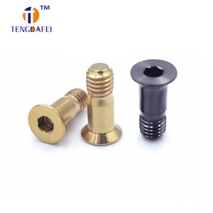 สกรูไทเทเนียมอัลลอยด์รูปหกเหลี่ยม TENGDAFEI M5 เกลียวเต็ม TC4 สำหรับกล่องเกียร์จักรยาน - Product Image 3