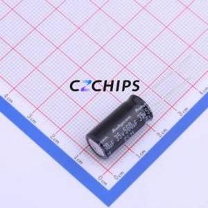 Condensateur électrolytique en aluminium à montage traversant 35ZLH560MEFC10X20, composant à montage traversant THT, D10xL20mm 560uF 20% 35V 5mm - Product Image 1