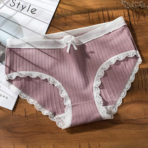 उच्च गुणवत्ता वाले बड़े आकार के अंडरवियर महिलाओं की मध्यम कमर महिलाएं जैविक कपास की पैंटी, महिला अंडरवियर - Product Image 4