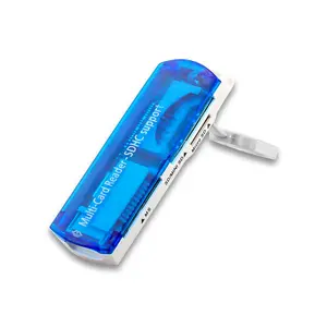 قارئ ذاكرة بطاقات صغير SD-HC USB SD TF M2 MS XD USB 2.0 4 فتحة محول قارئ ذاكرة بطاقات