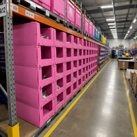 Plastique ondulé recyclable haute résistance pour entrepôt, pour empilage de bacs de tri pour chaussettes